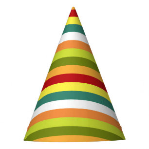 Horizontal Lines Cinco de Mayo Fiesta Party Hat