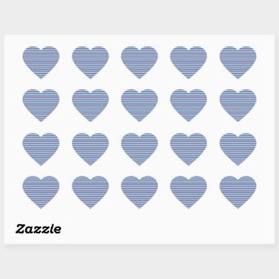 Horizontal Lines Light Blue Purple Colour Geometri Heart Sticker