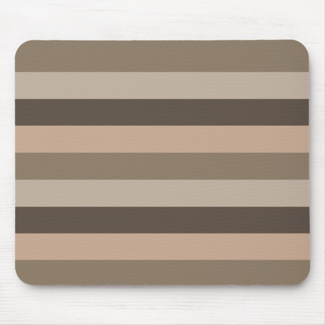 horizontal lines modern stripe pattern mouse pad (Front)