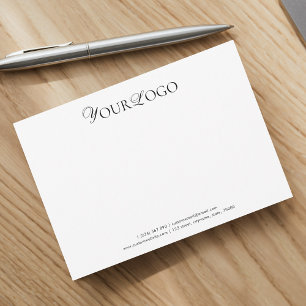 Horizontal Long Thin Business Logo Company Custom Card