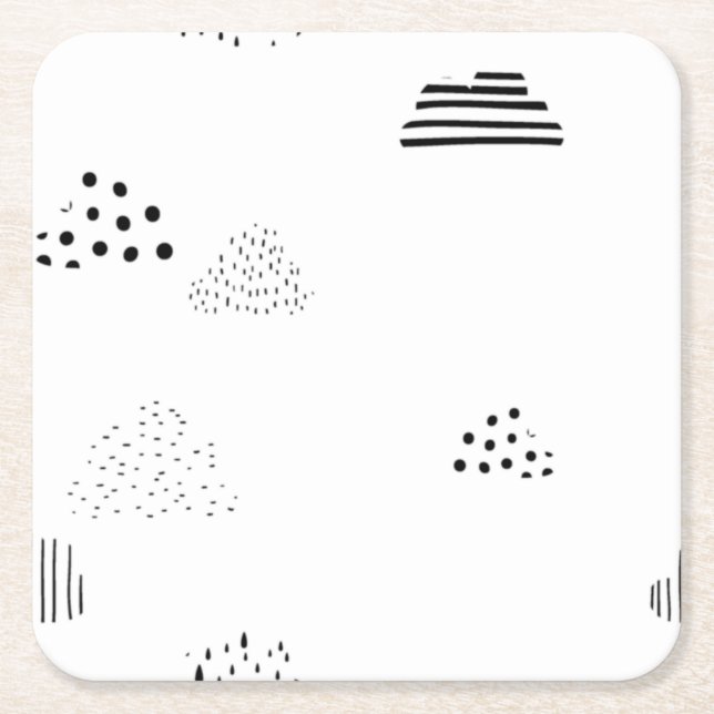 Horizontal, Medium Grey Paper Coaster (Front)