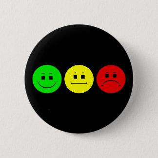 Horizontal Moody Stoplight Lefty Green 6 Cm Round Badge