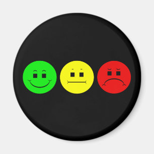 Horizontal Moody Stoplight Lefty Green Magnet