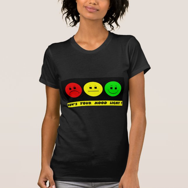 Horizontal Moody Stoplight Mood Light T-Shirt (Front)