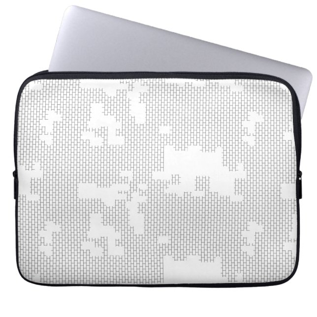Horizontal, Porcelain, Seashell Electronics Bag (Front)