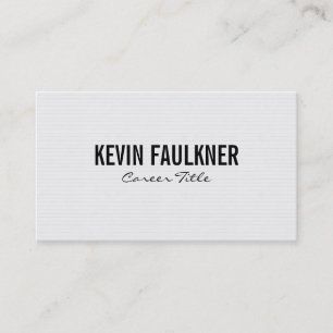 Horizontal Print   White & Grey Business Card