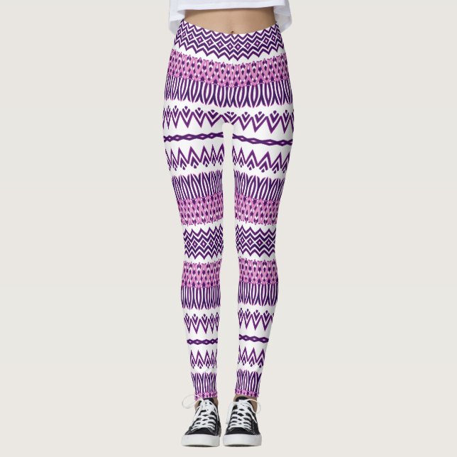 Horizontal printed leggings (Front)