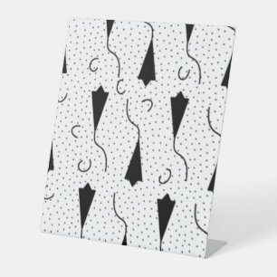 Horizontal, Quill Grey Pedestal Sign