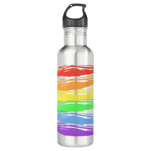 Horizontal Rainbow Gay Pride Stripes 710 Ml Water Bottle