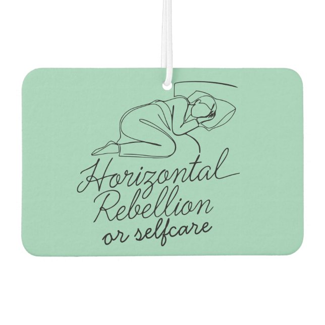Horizontal rebellion  car air freshener (Front)