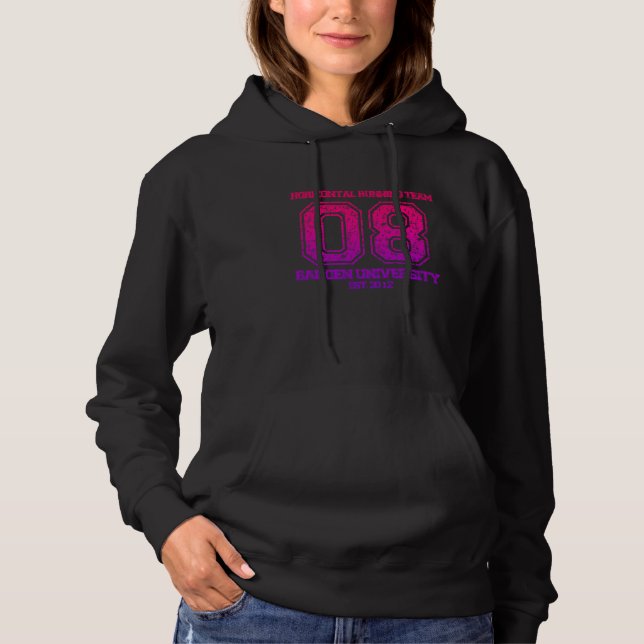 Horizontal Running Team Hoodie (Front)