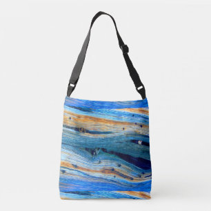 horizontal rustic barn wood crossbody bag