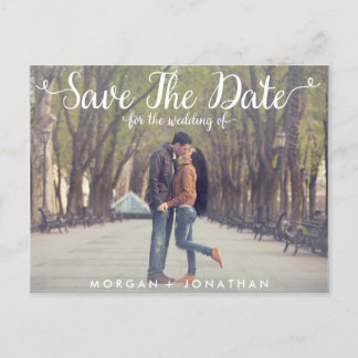 Horizontal Save The Date Postcard Template