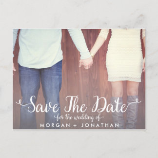 Horizontal Save The Date Postcard Template