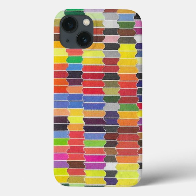 Horizontal Scalloped Swatches Collage Case-Mate iPhone Case (Back)