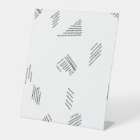 Horizontal, Silver Chalice Pedestal Sign