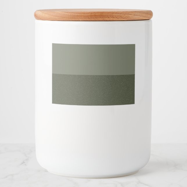 Horizontal Split Moss Green Label Set – Customise (Front)