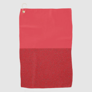 Horizontal Split Tomato Red Golf Towel – Customise