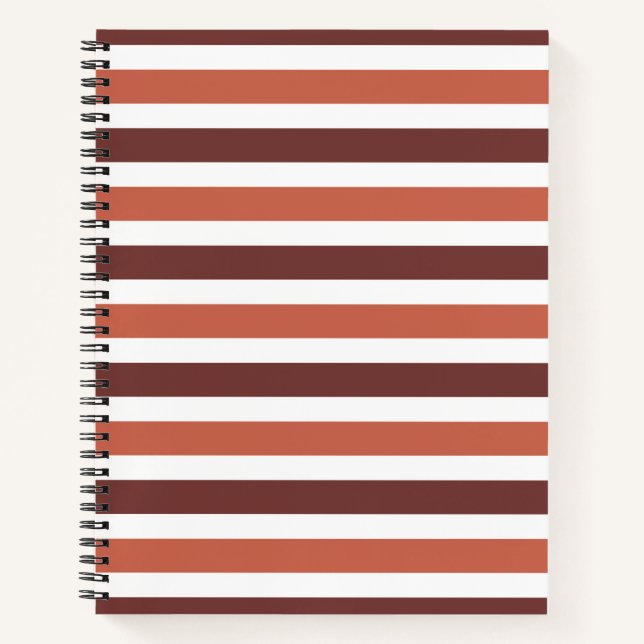 Horizontal Striped  Notebook (Front)