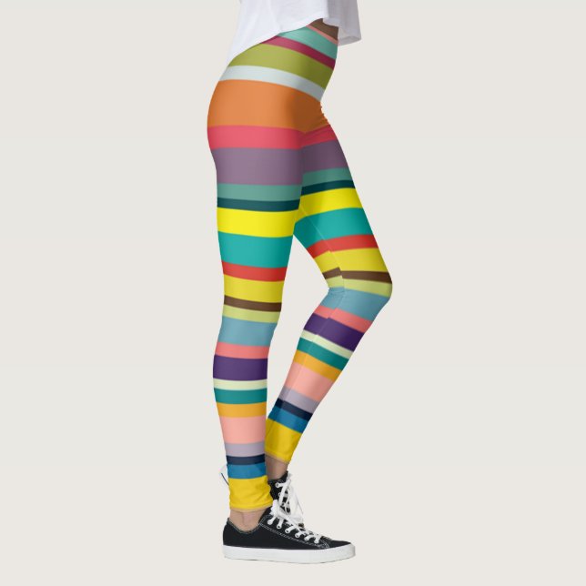 Horizontal Stripes  Leggings (Right)