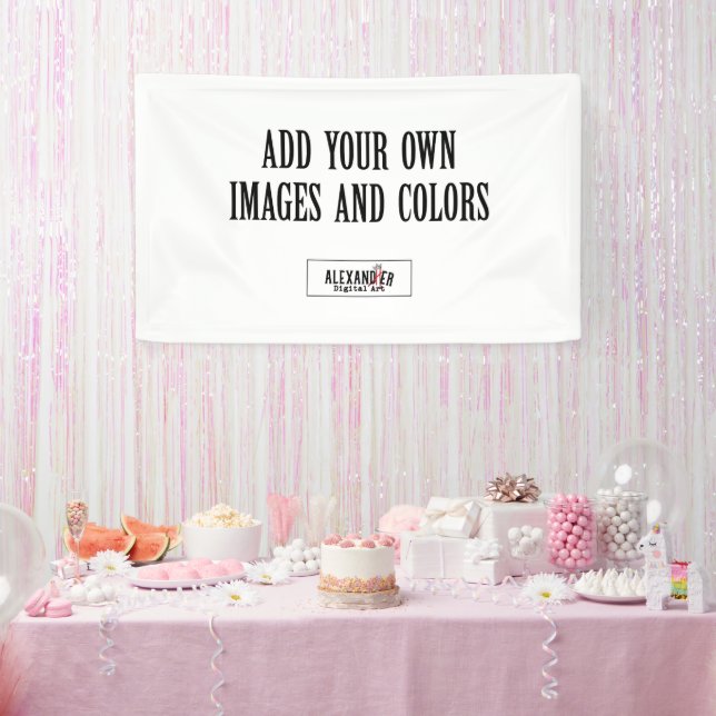 Horizontal Vinyl Banner (Party)