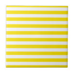 Horizontal Yellow Stripes Tile<br><div class="desc">Be sure to check out all options to customise your selection!

For example,  the white in the design may be changed to a different colour!

Thanks for looking!</div>