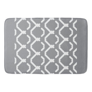 Horizontal Zigzag Geometric Pattern Bath Mat