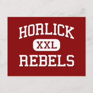 Horlick - Rebels - High School - Racine Wisconsin Postcard