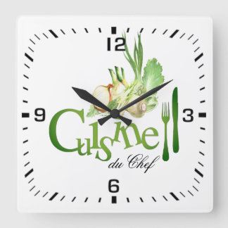 Horloge en Acrylique. Square Wall Clock