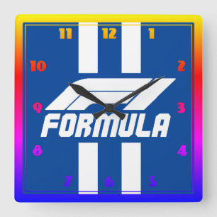 Horloge Formula Square Wall Clock