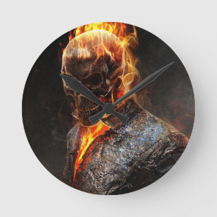 horloge ghost riders round clock