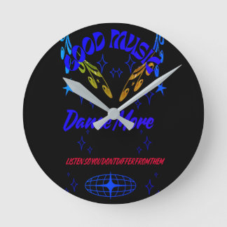 horloge mural, Music Dance Round Clock