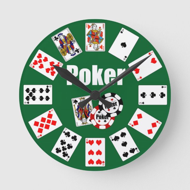 Horloge POKER Click for Graph Round Clock (Front)