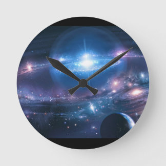 horloge univers round clock