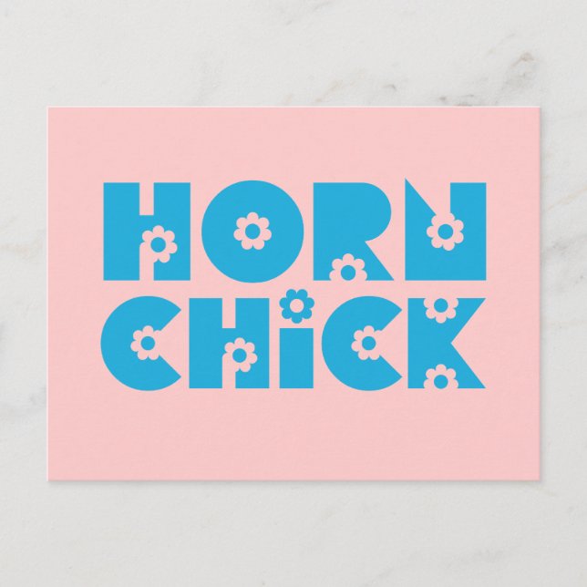Horn Chick Postcard (Front)