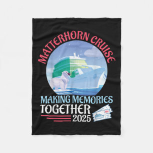 Horn Cruise Making Memories Together 2025 Summer D Fleece Blanket