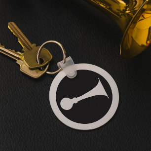 Horn Icon Key Ring