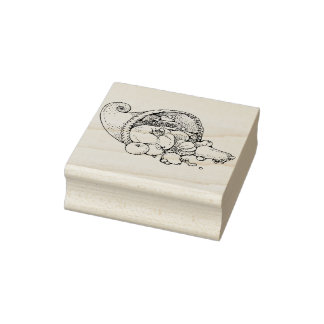 Horn of Plenty  Rubber Stamp