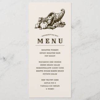 Horn of Plenty | Thanksgiving Menu