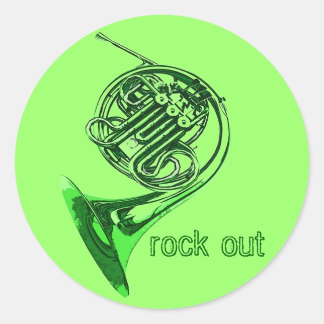 Horn Rock Out Stickers (Front)