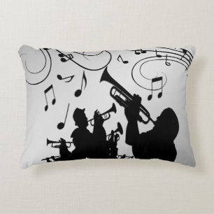 Horn Section Music Design Decorative Cushion