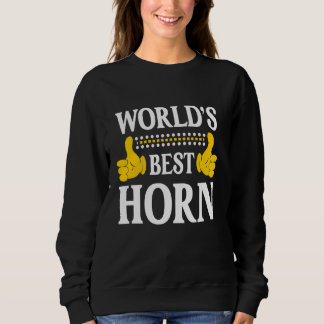 Horn Surname Funny Team Family Last Name World's B Sweatshirt