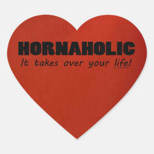 Hornaholic Life Heart Sticker