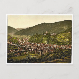 Hornberg, general view, Black Forest, Baden, Germa Postcard