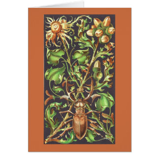 Horned Beetle in Brown