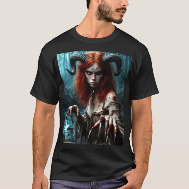 Horned Demoness image T-Shirt (Front)