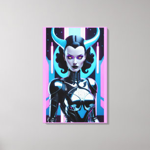Horned Dilemma of Her Desires Canvas Print