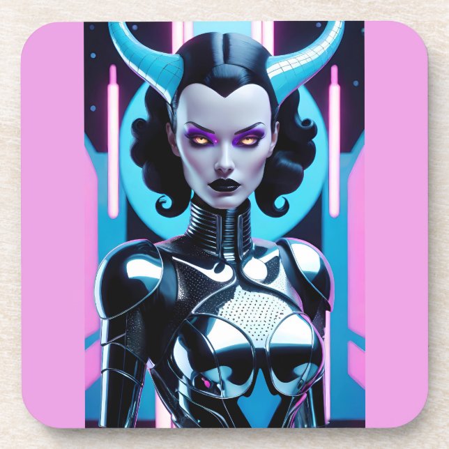 Horned Dilemma of Her Desires Coaster (Front)