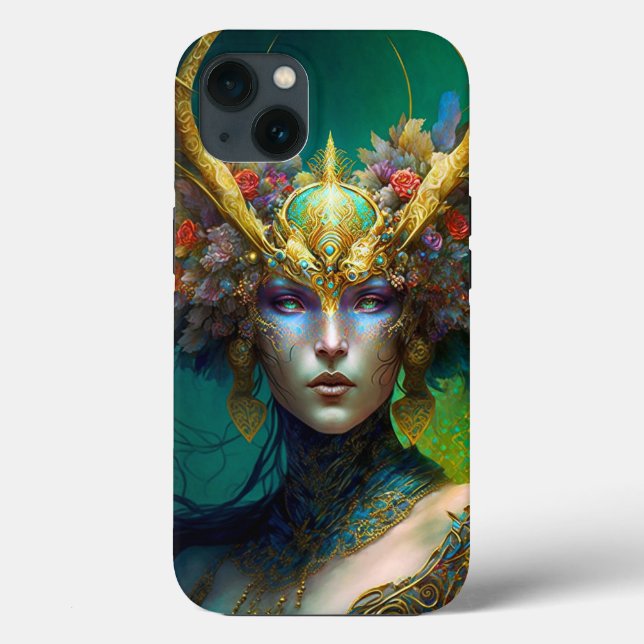 Horned Elf Woman Fantasy Art Case-Mate iPhone Case (Back)