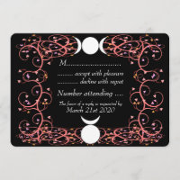 Horned God & Triple Goddess Wiccan Wedding RSVP